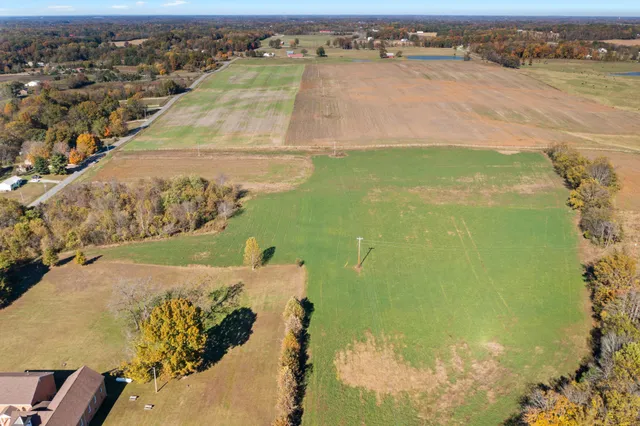 a view of a lake with mountains in the background