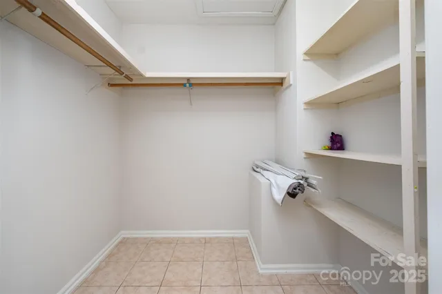 a view of a closet