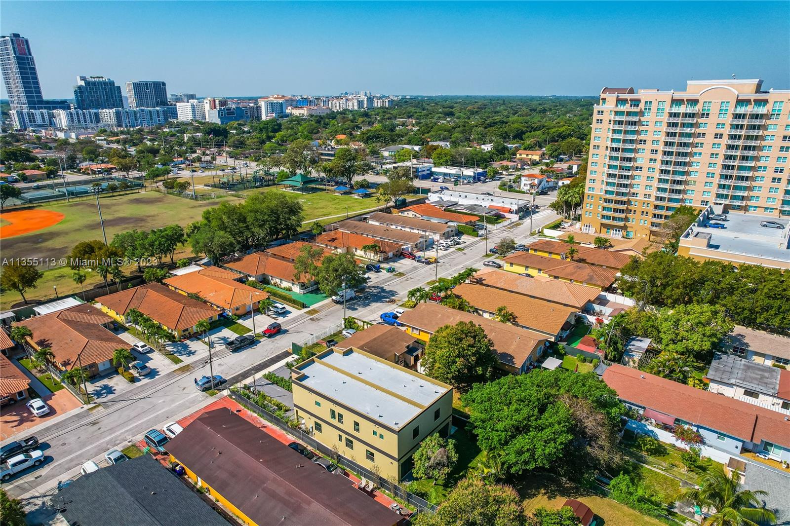 3617 Southwest 27th Street Miami, FL 33133 - Photo 5 of 29 an aerial view of residential building and lake view