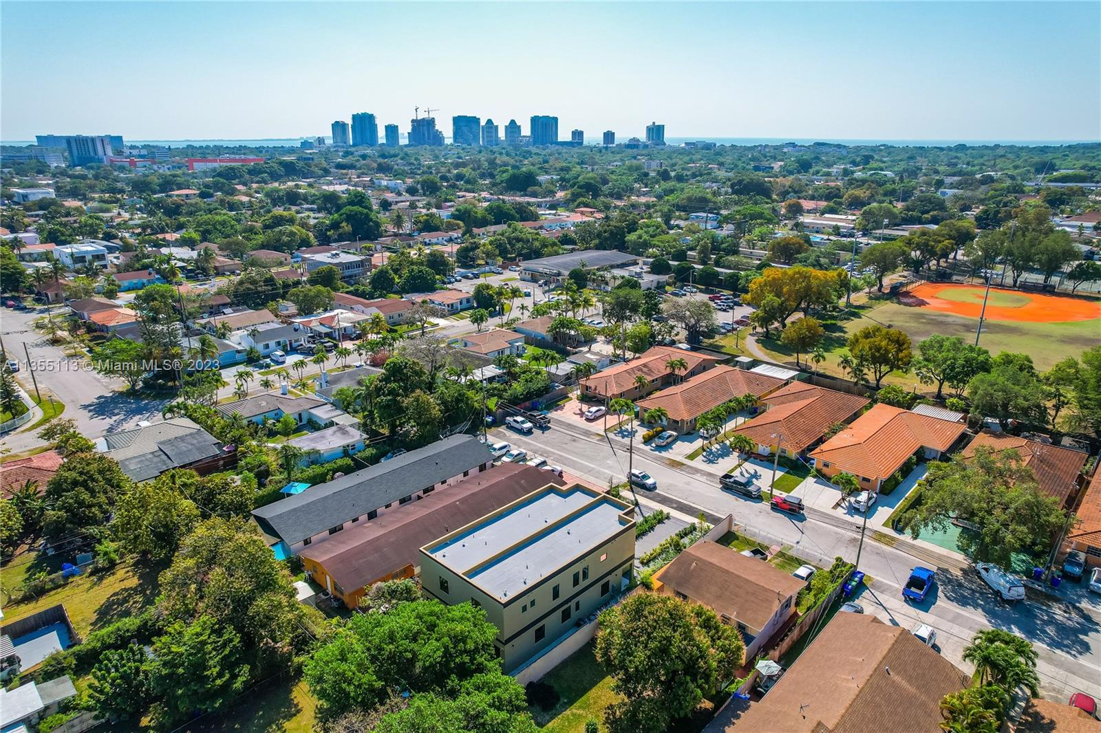 3617 Southwest 27th Street Miami, FL 33133 - Photo 6 of 29 an aerial view of a city with lots of residential buildings