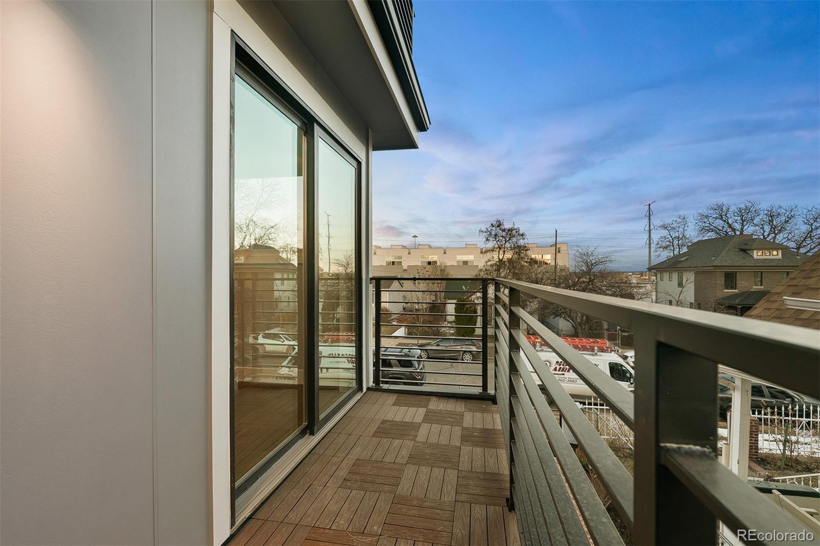 3935 Jason Street Denver, CO 80211 - Photo 18 of 34 a view of a balcony with city view