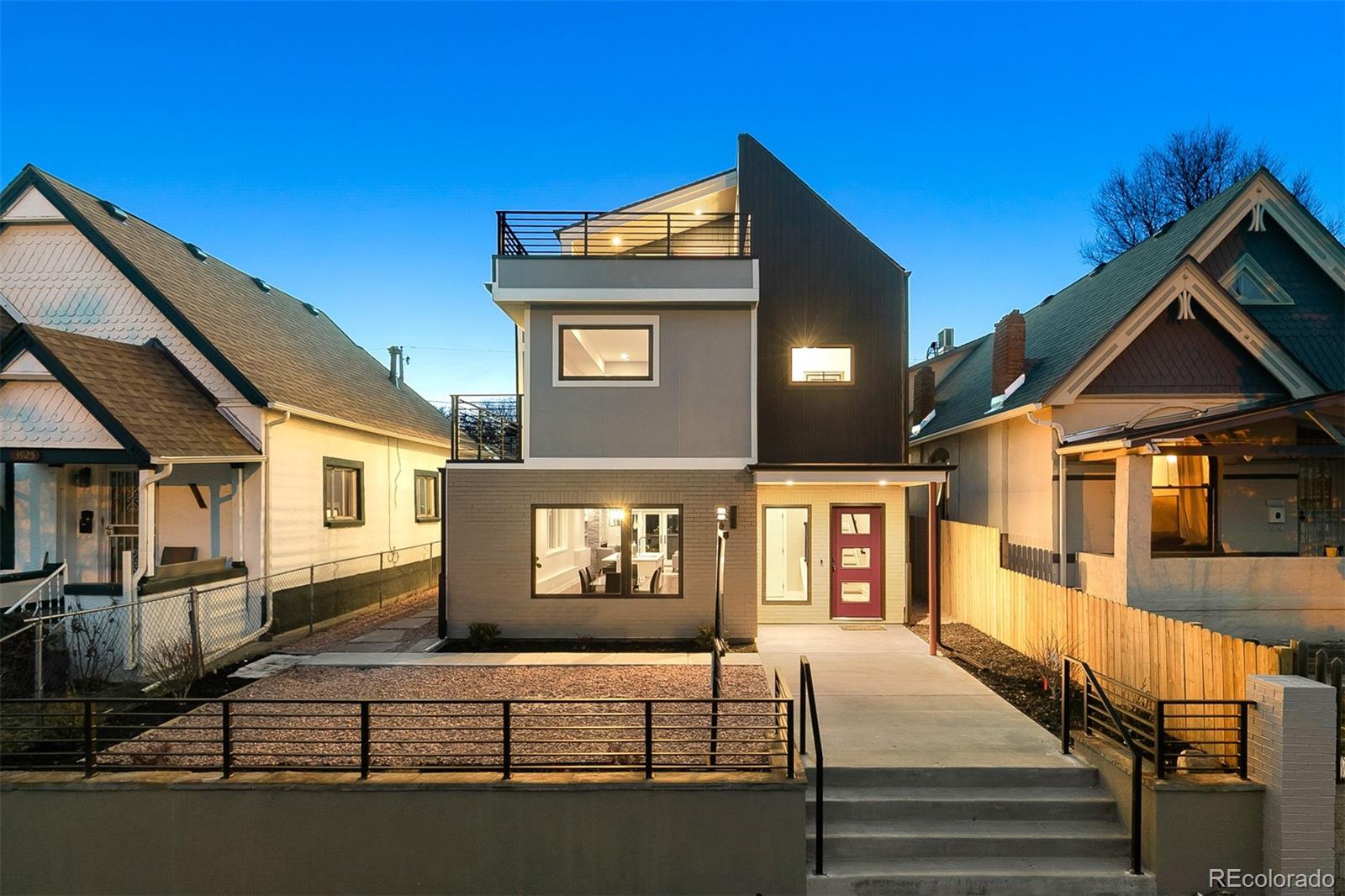 3935 Jason Street Denver, CO 80211 - Photo 32 of 34 a view of a house with a street