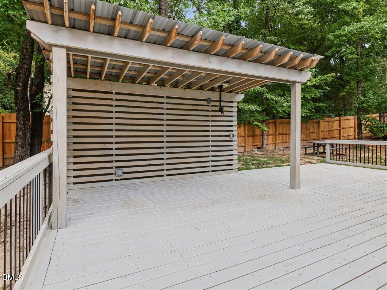 3404 Beaux Court Raleigh, NC 27616 - Photo 16 of 40 2023 extended patio & added pergula (with electric)