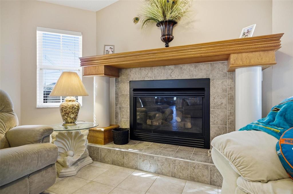 2 Cher Court Palm Coast, FL 32137 - Photo 23 of 64 a living room with furniture and a fireplace