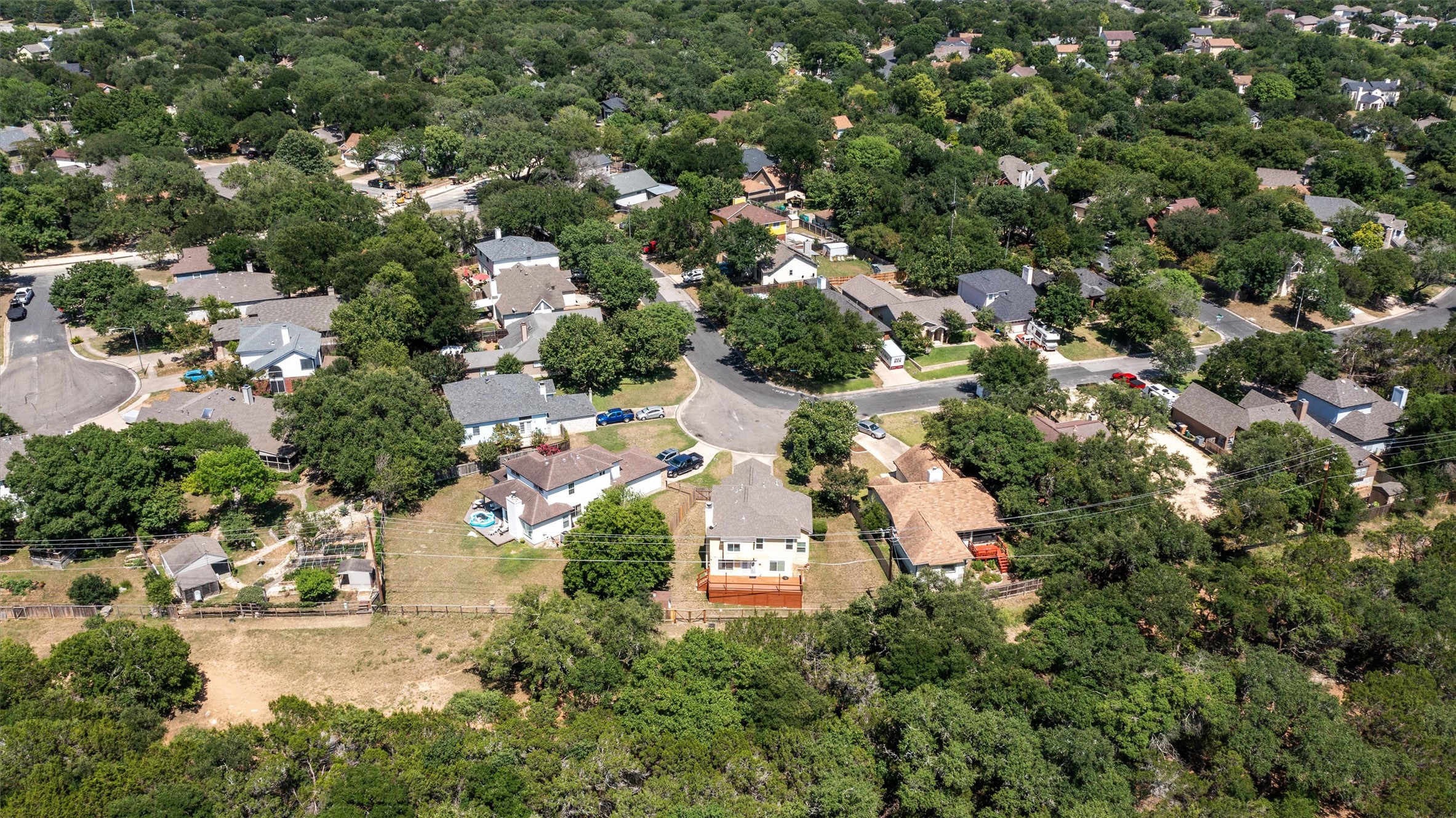 3011 Wadsworth Way Austin, TX 78748 - Photo 24 of 28 an aerial view of residential houses with outdoor space and trees