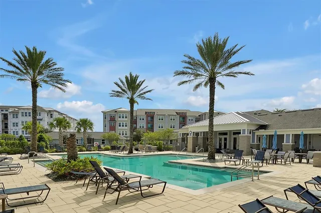 a view of a house with a swimming pool