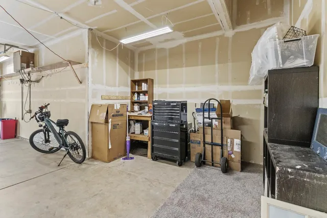 a view of storage and utility room with racks