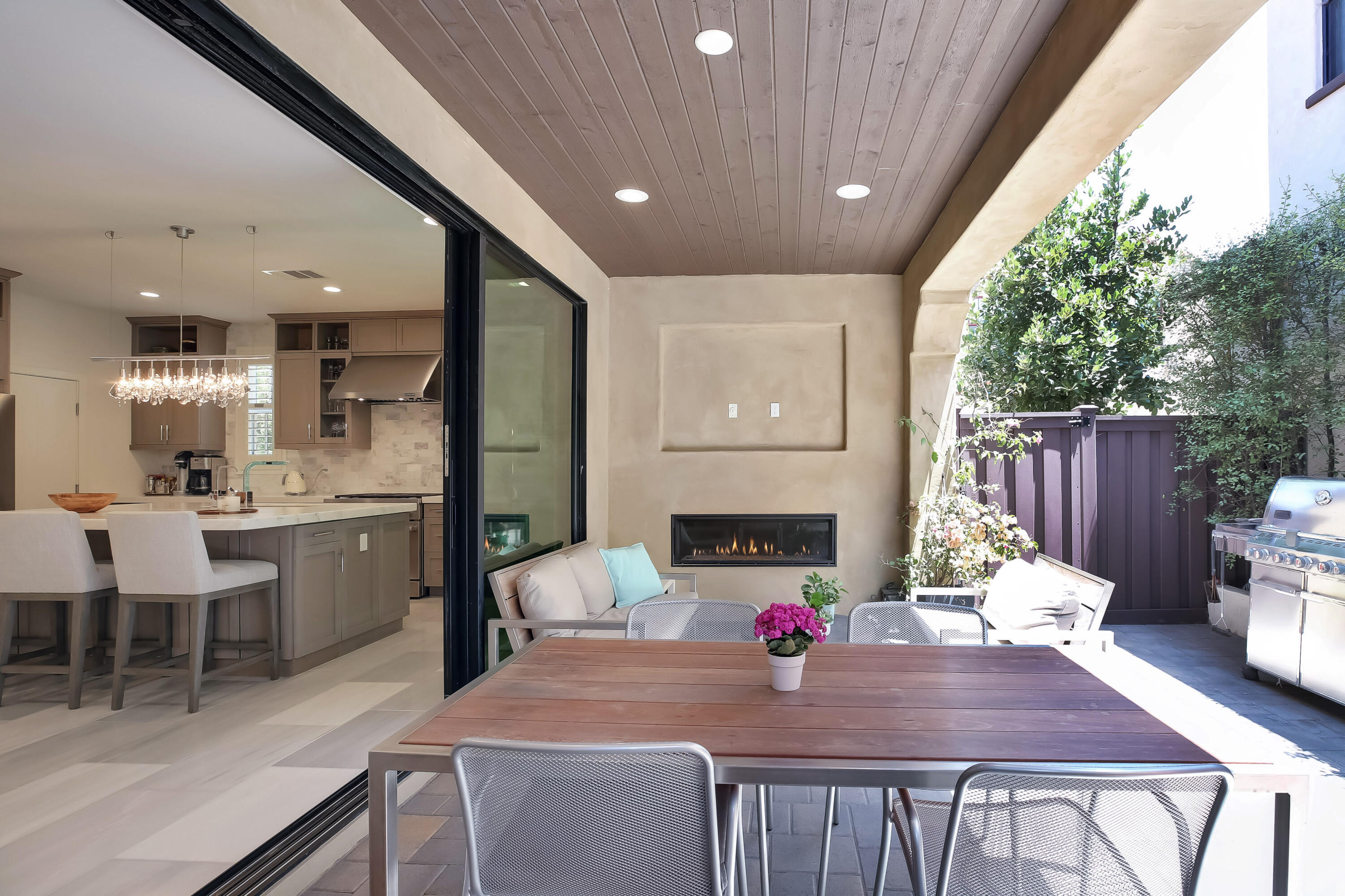 5445 Tree Farm Lane Santa Barbara, CA 93111 - Photo 12 of 49 Outdoor Fireplace