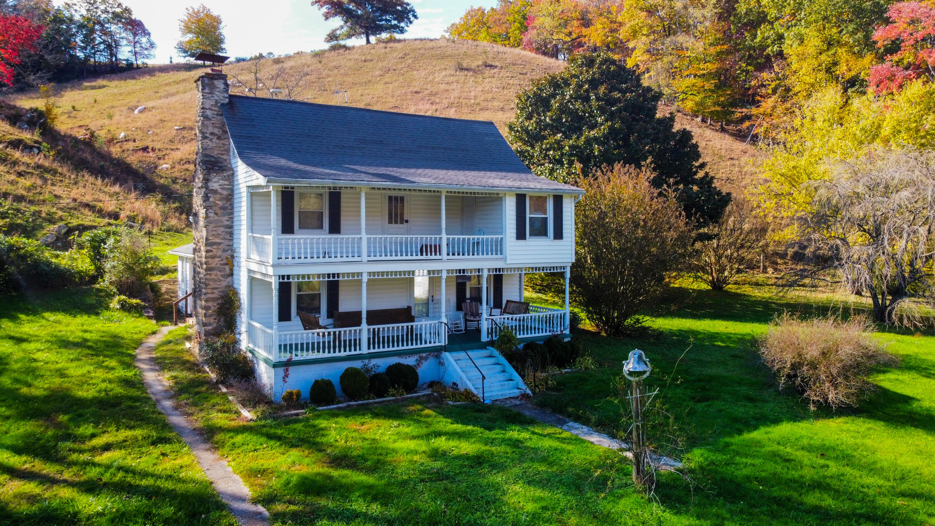 759 Runnett Bag Road Ferrum, VA 24088 - Photo 73 of 74 a view of house with a yard