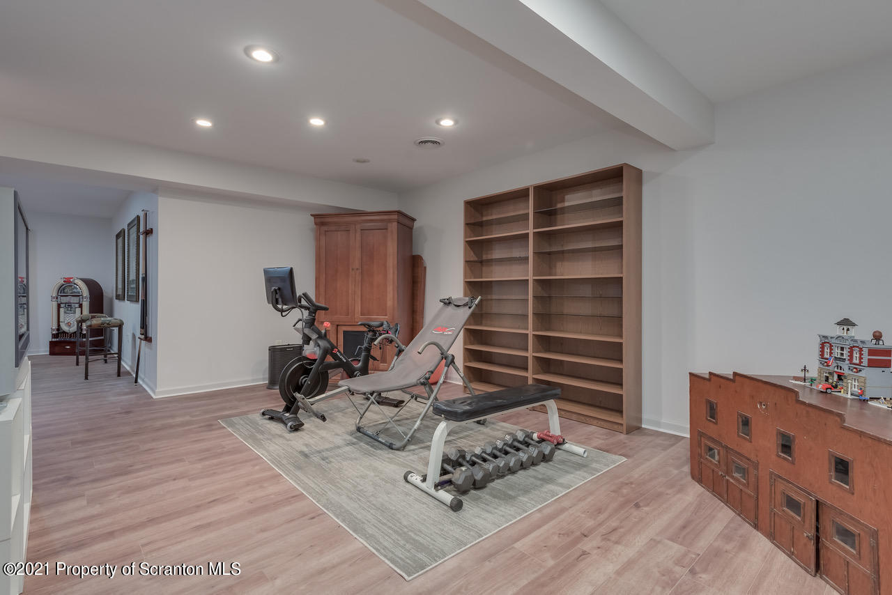 14 Kipling Drive Moosic, PA 18507 - Photo 28 of 42 a view of a room with gym equipment