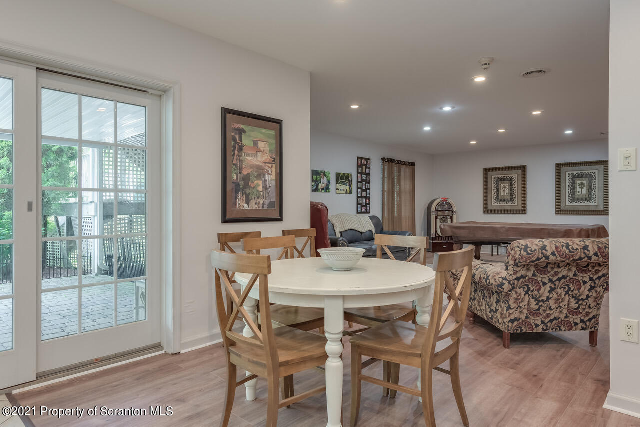 14 Kipling Drive Moosic, PA 18507 - Photo 32 of 42 a view of a dining room with furniture and a large window