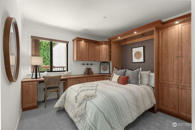 a view of a balcony with an ocean view