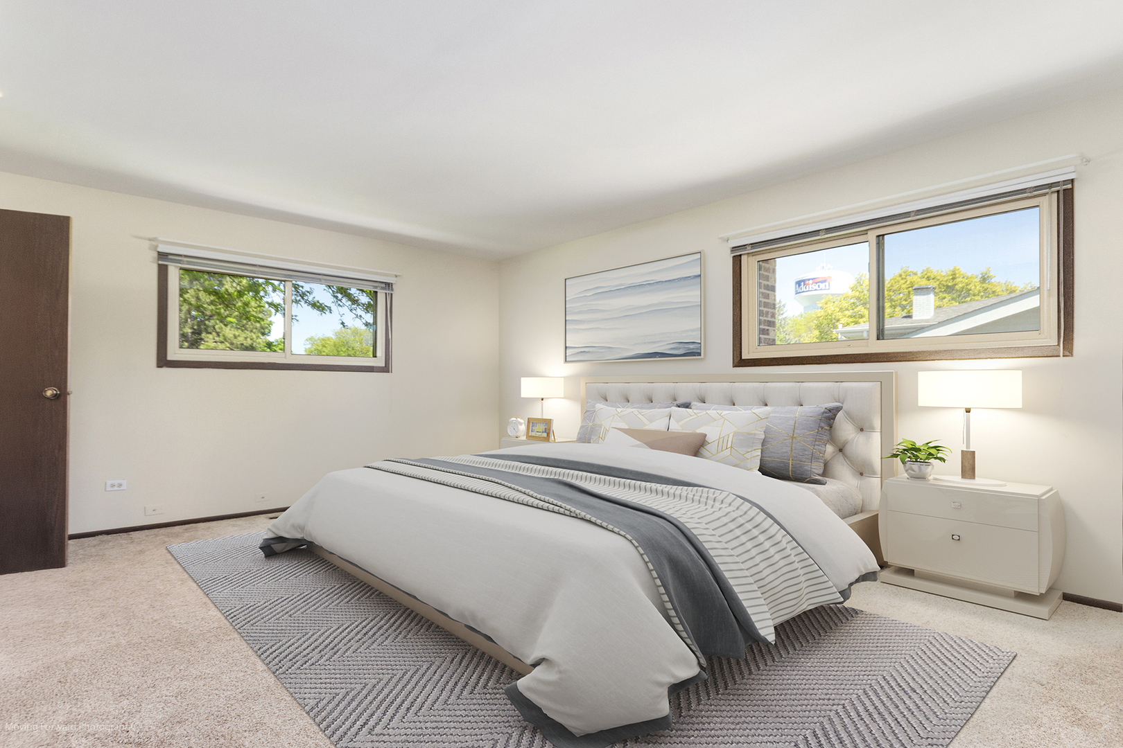 1570 West Goldengate Drive Addison, IL 60101 - Photo 18 of 34 a bedroom with a bed and a large window