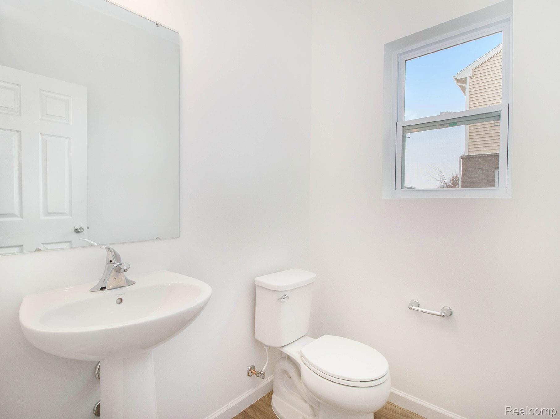 Stock photo- main floor powder room