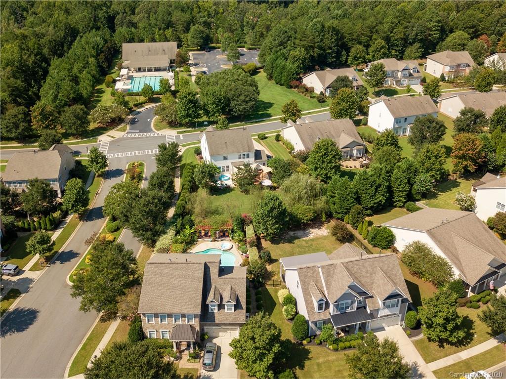 313 Miners Cove Way Fort Mill, SC 29708 - Photo 36 of 38 an aerial view of residential house with outdoor space and swimming pool