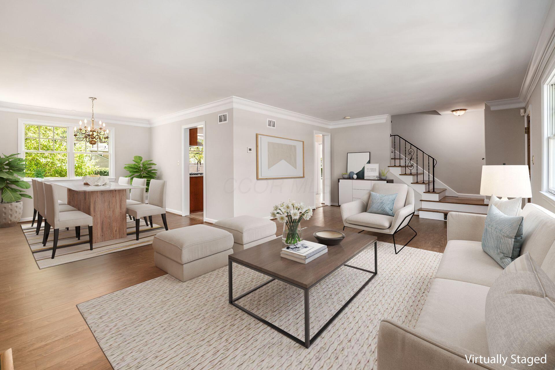 2014 Edgemont Road North Upper Arlington, OH 43212 - Photo 10 of 55 Living Room & Dining Room