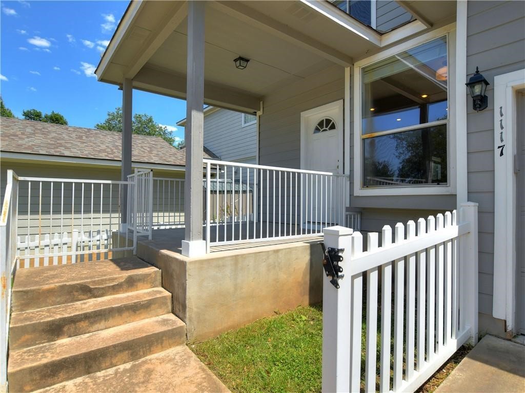 1117 Rawhide Trail Cedar Park, TX 78613 - Photo 29 of 36 a view of porch with a small yard