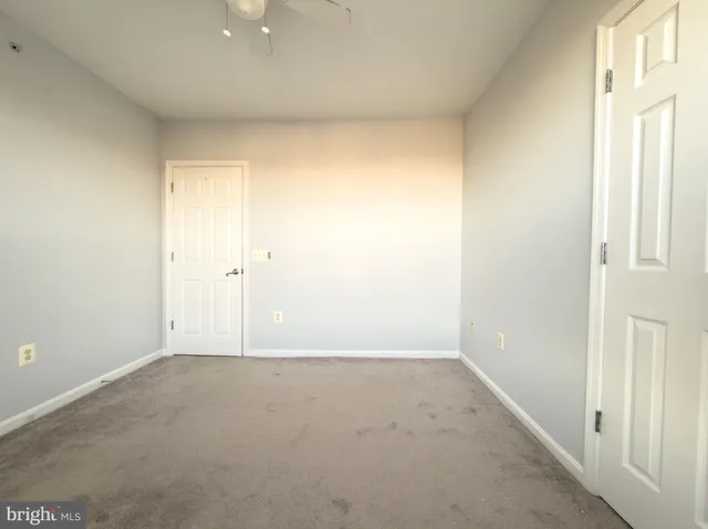 an empty room with a natural light