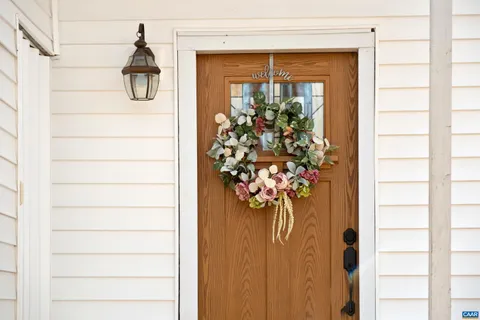 a view of a door with a glass door