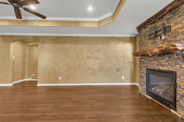 wooden view of a small space