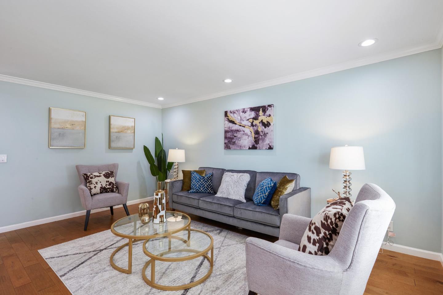 492 Dolores Drive Milpitas, CA 95035 - Photo 8 of 50 a living room with furniture and a wooden floor