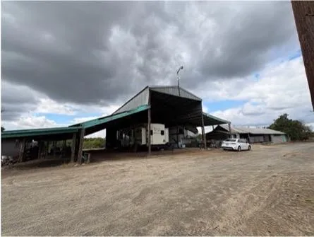 an empty room with furniture