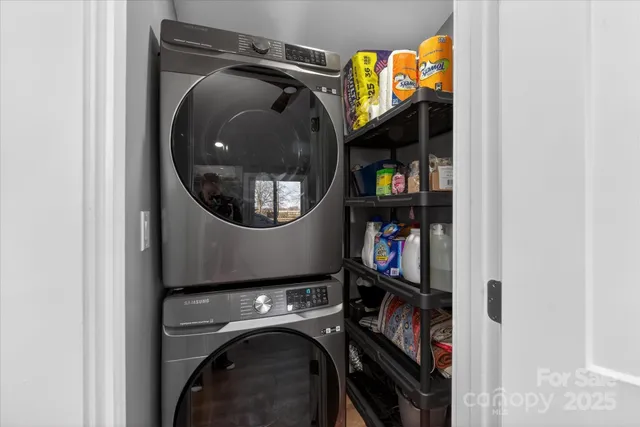 a close view of utility room
