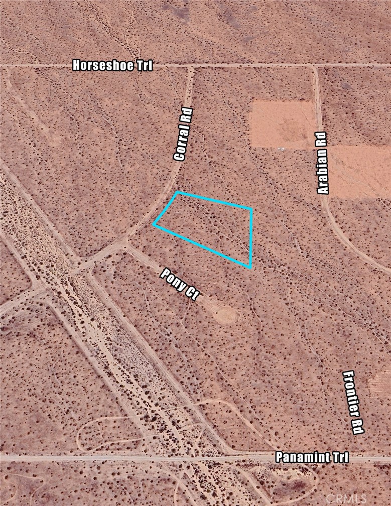 0 Corral Road Helendale, CA 92342 - Photo 2 of 8 a sign on the side of a road