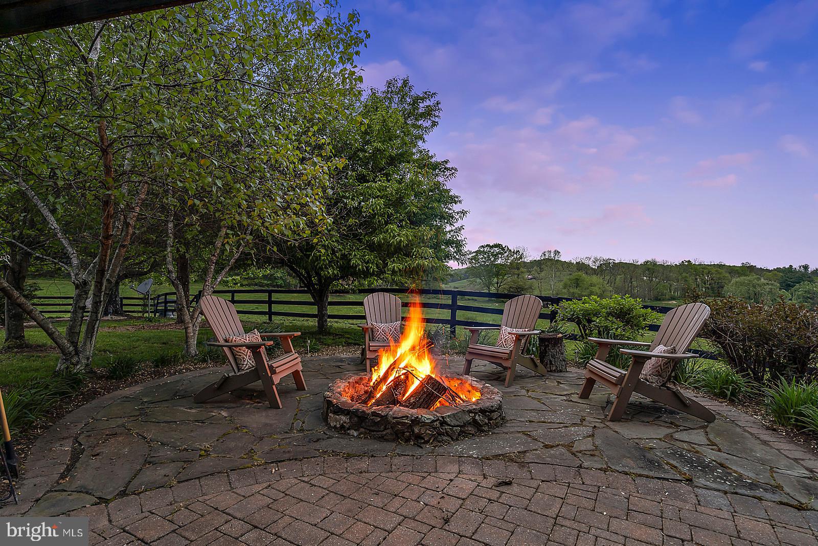 3724 Rectortown Road Marshall, VA 20115 - Photo 64 of 105 Firepit over looking Paddock