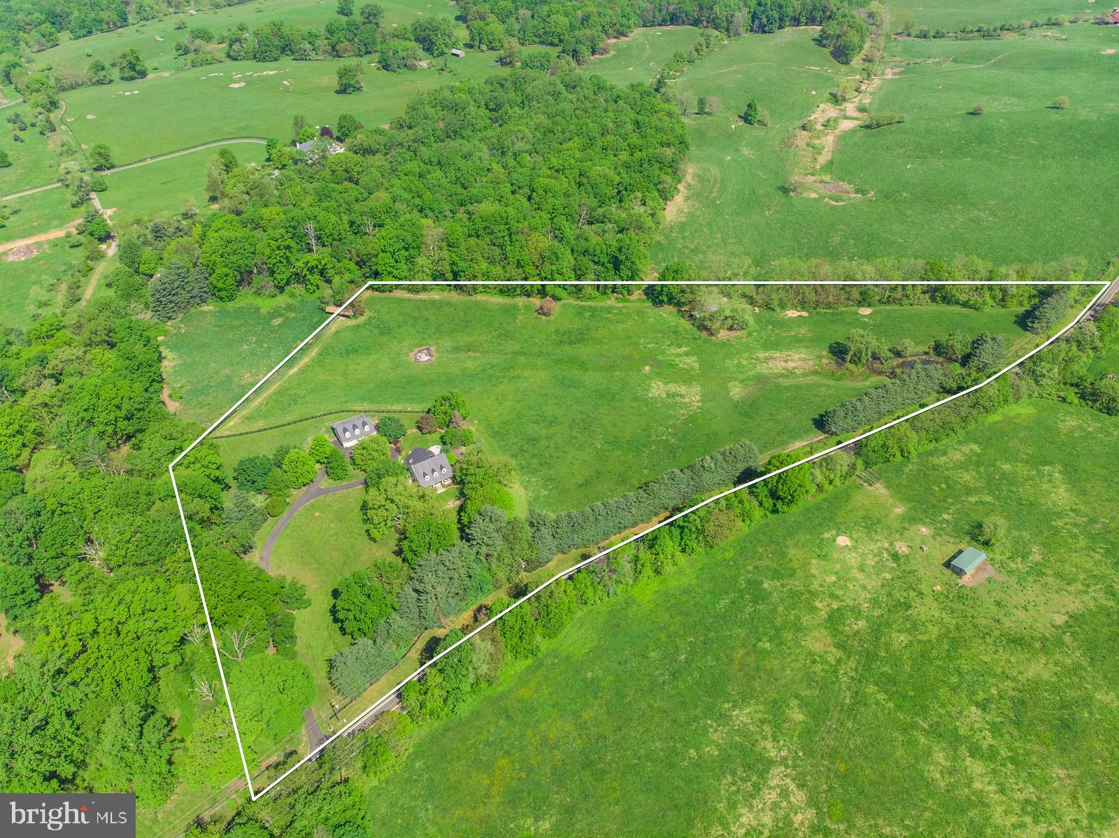 3724 Rectortown Road Marshall, VA 20115 - Photo 9 of 105 drone shot Of entire property