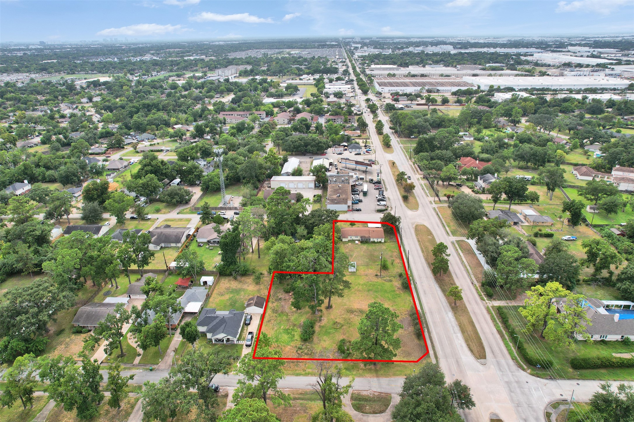 4214 Galway Lane Houston, TX 77080 - Photo 2 of 13 an aerial view of residential houses with outdoor space