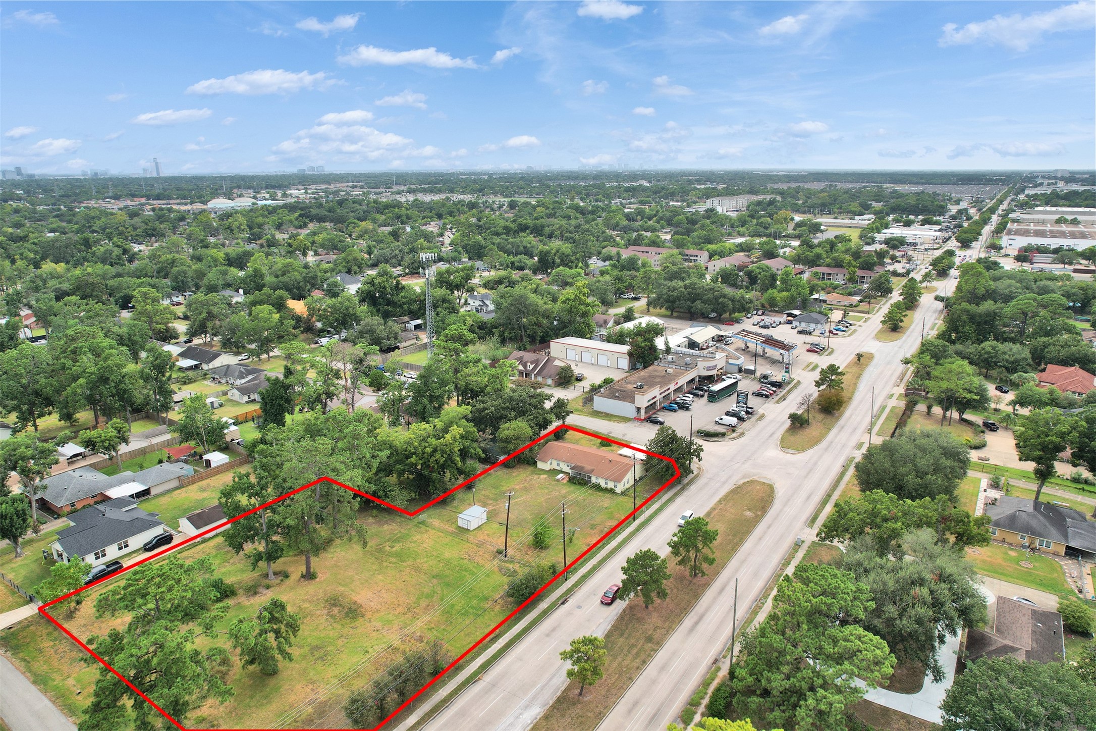 4214 Galway Lane Houston, TX 77080 - Photo 5 of 13 an aerial view of residential houses with outdoor space