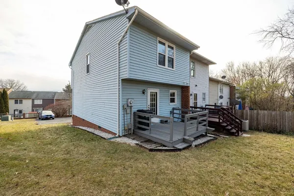 a view of a house with a patio