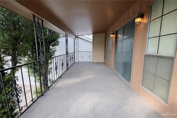 a view of a porch