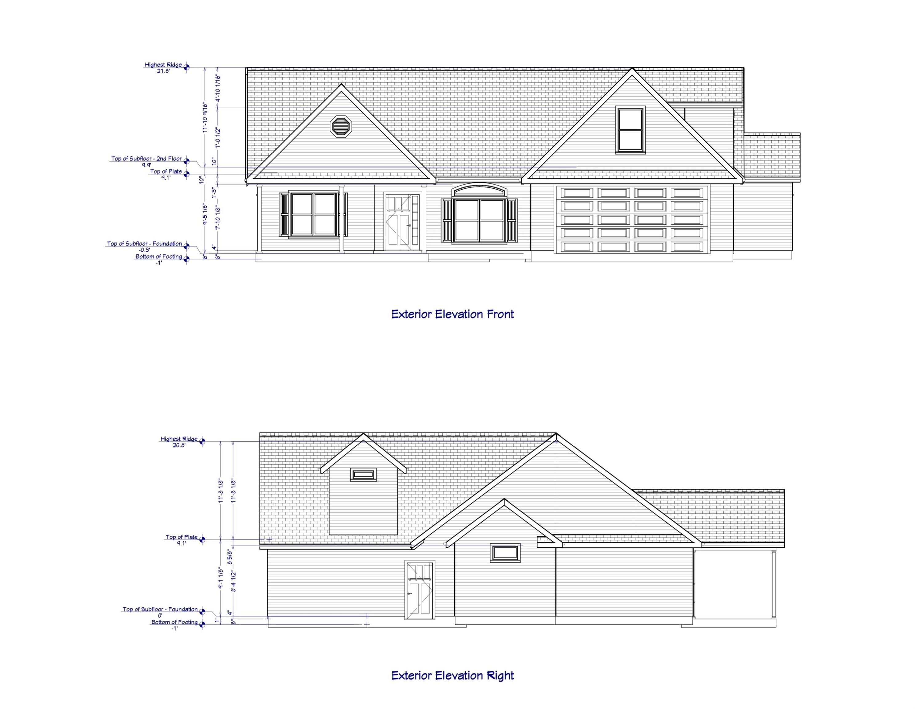 3212 Fowler School Road Green Sea, SC 29545 - Photo 1 of 4 Front & Side Elevations
