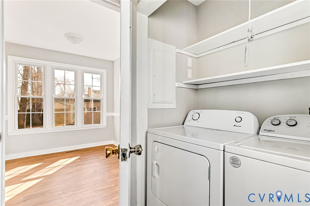2139 Esquire Road North Chesterfield, VA 23235 - Photo 12 of 35 a view of storage and utility room with washer and dryer