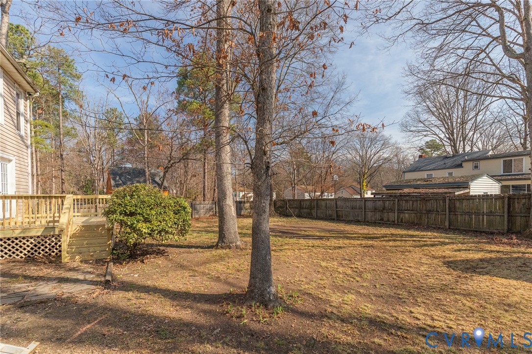 2139 Esquire Road North Chesterfield, VA 23235 - Photo 33 of 35 a view of a yard covered with snow