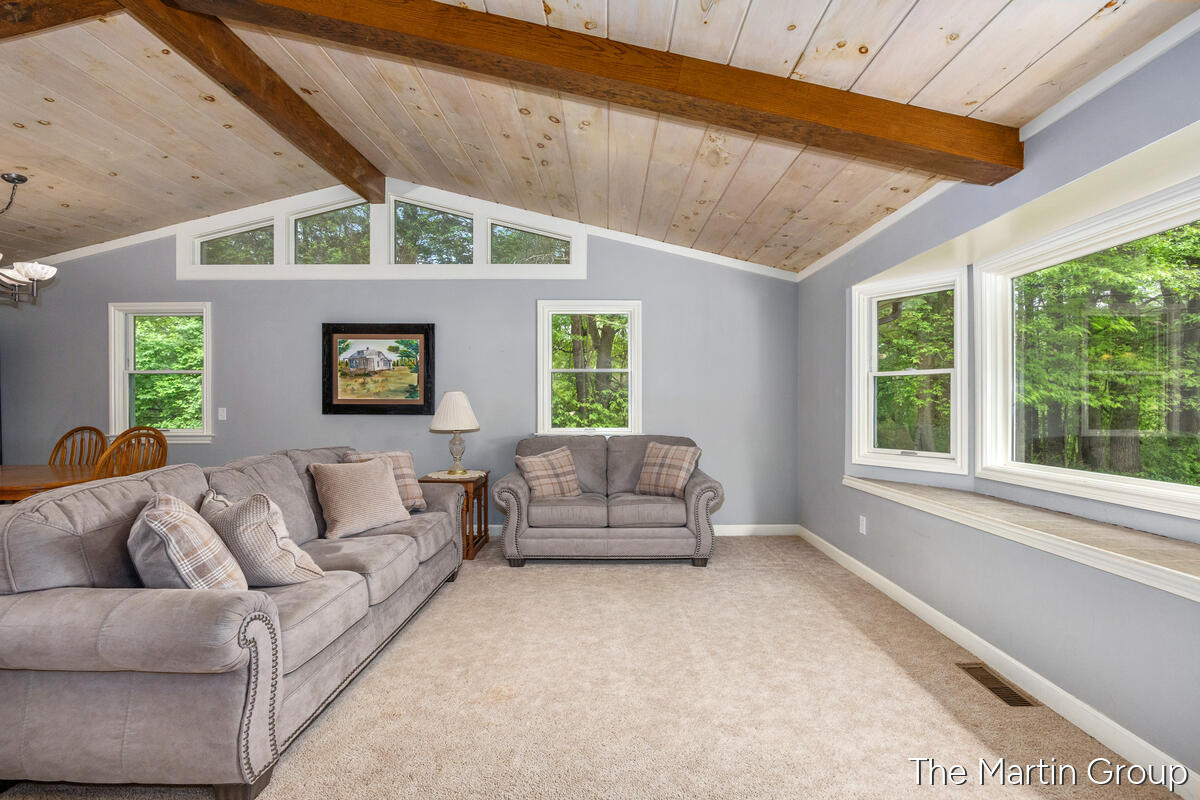 6610 Riga Avenue Northeast Rockford, MI 49341 - Photo 7 of 50 Living Room with wood Ceilings