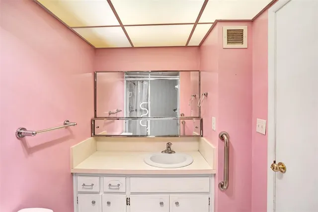 a view of a room with walk in closet