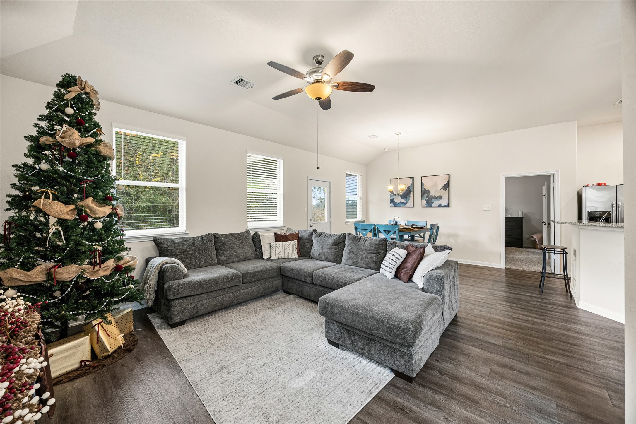 156 County Road Cleveland, TX 77327 - Photo 12 of 25 a living room with furniture and a large window