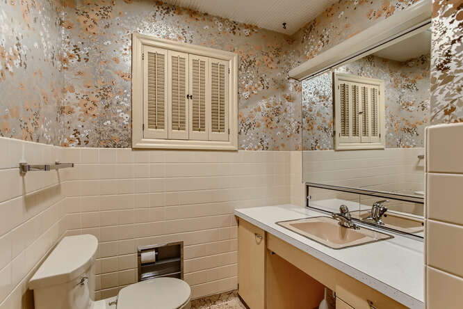 352 South Commonwealth Avenue Elgin, IL 60123 - Photo 15 of 29 a bathroom with a sink a toilet and a mirror