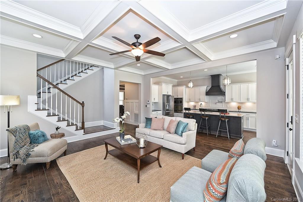 1624 Brook Road Charlotte, NC 28205 - Photo 13 of 34 a living room with furniture and kitchen view