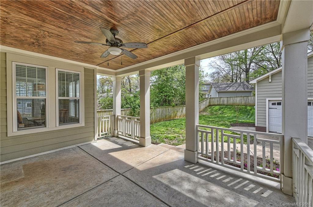 1624 Brook Road Charlotte, NC 28205 - Photo 31 of 34 a view of backyard with porch