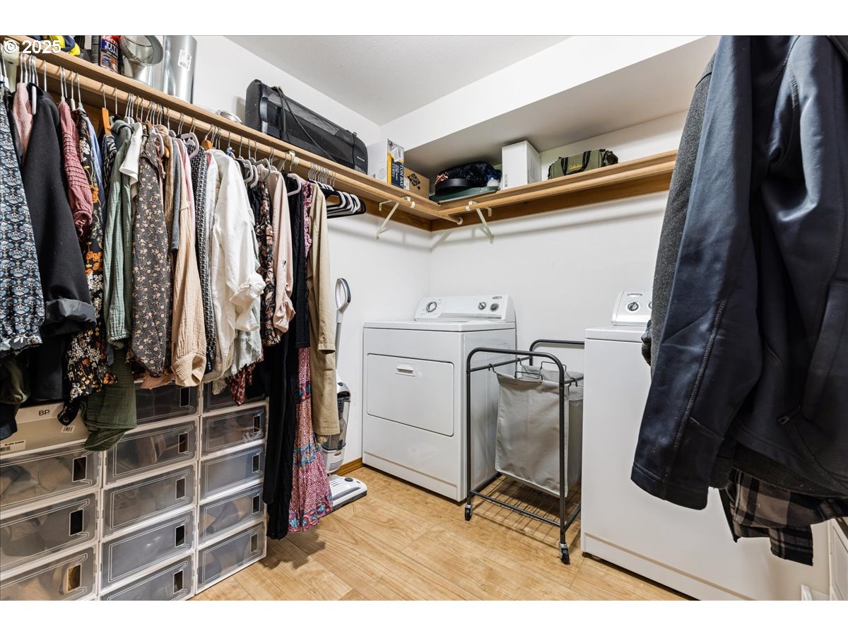 1717 Kalama River Road Kalama, WA 98625 - Photo 13 of 48 a view of walk in closet with clothes and shoes