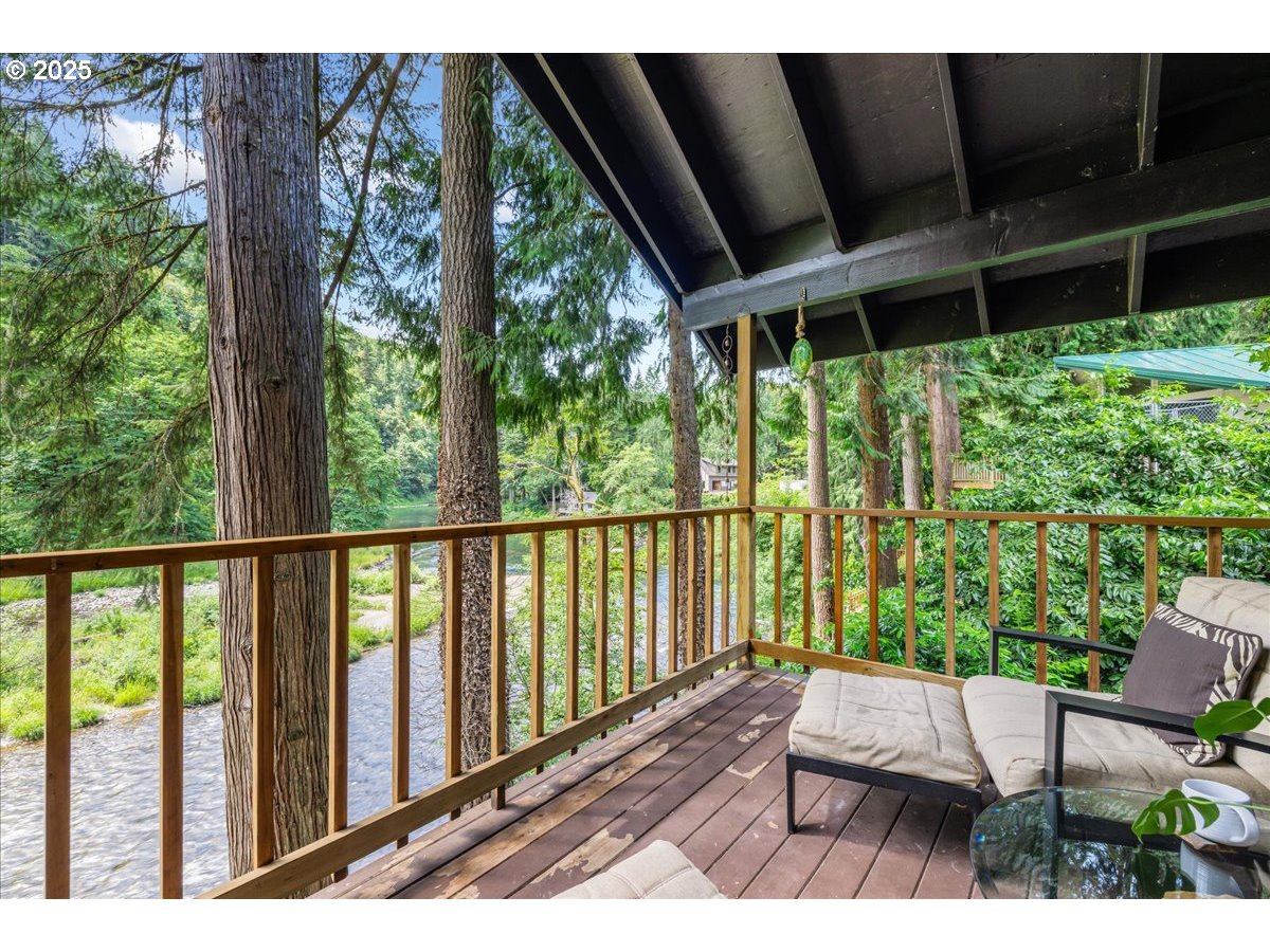1717 Kalama River Road Kalama, WA 98625 - Photo 14 of 48 a view of balcony with wooden floor and outdoor space