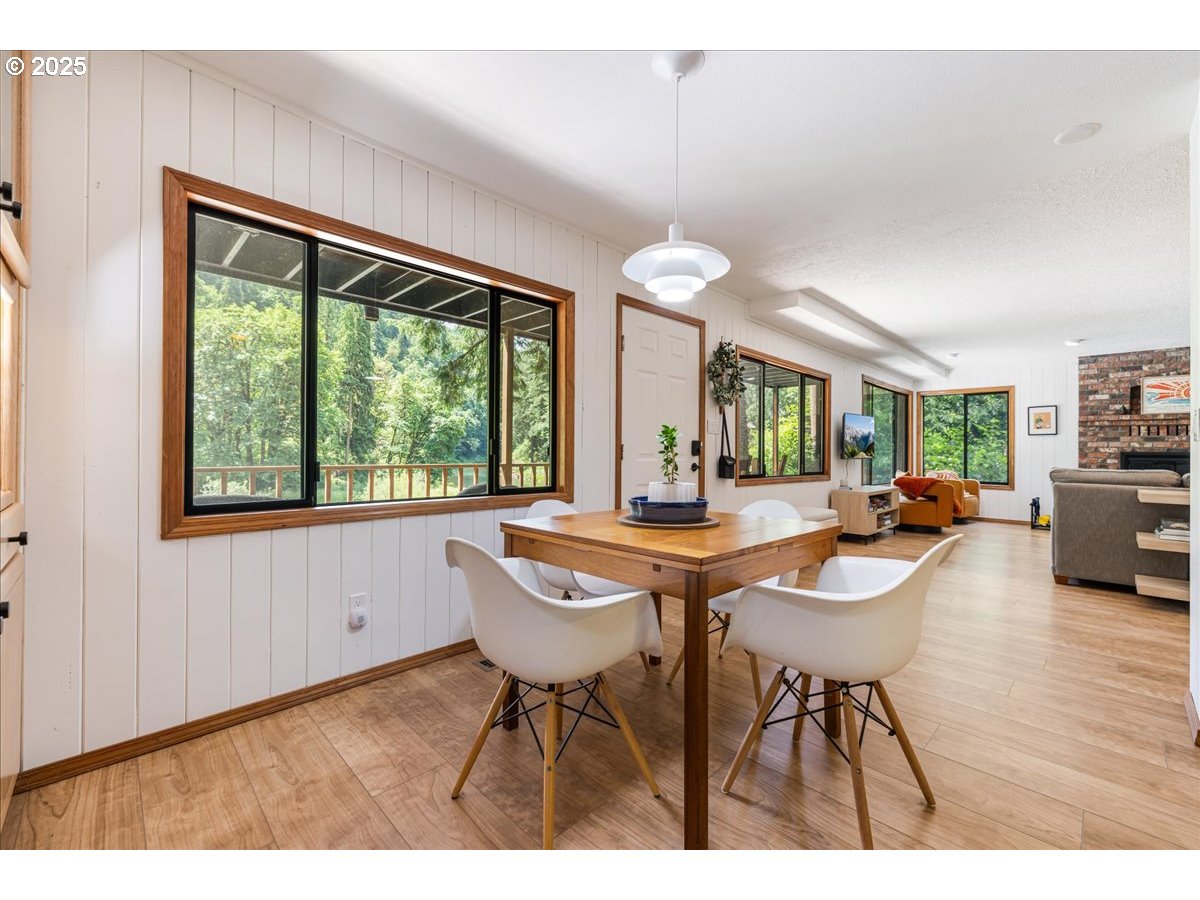 1717 Kalama River Road Kalama, WA 98625 - Photo 28 of 48 a view of a dining room with furniture window and outside view