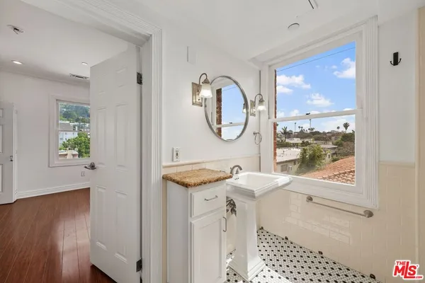 a very nice looking room with a large window