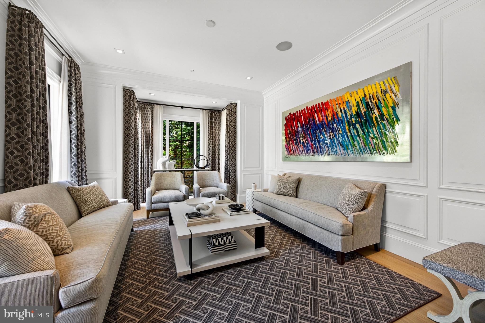 4432 Chestnut Lane Washington, DC 20007 - Photo 4 of 43 Formal Living Room is encased in windows