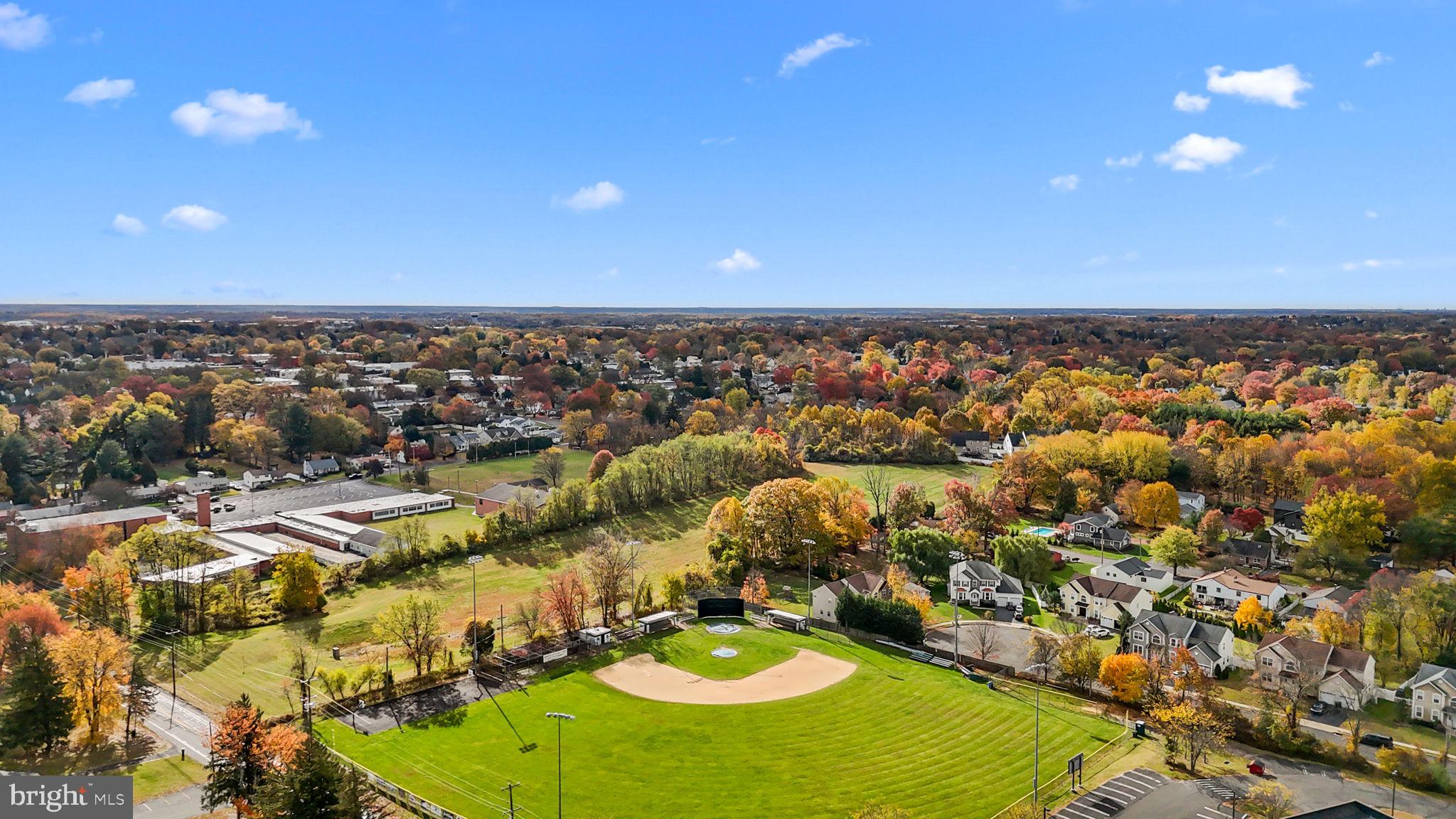 100 East Endfield Road Feasterville-Trevose, PA 19053 - Photo 49 of 53 an aerial view of residential houses with outdoor space