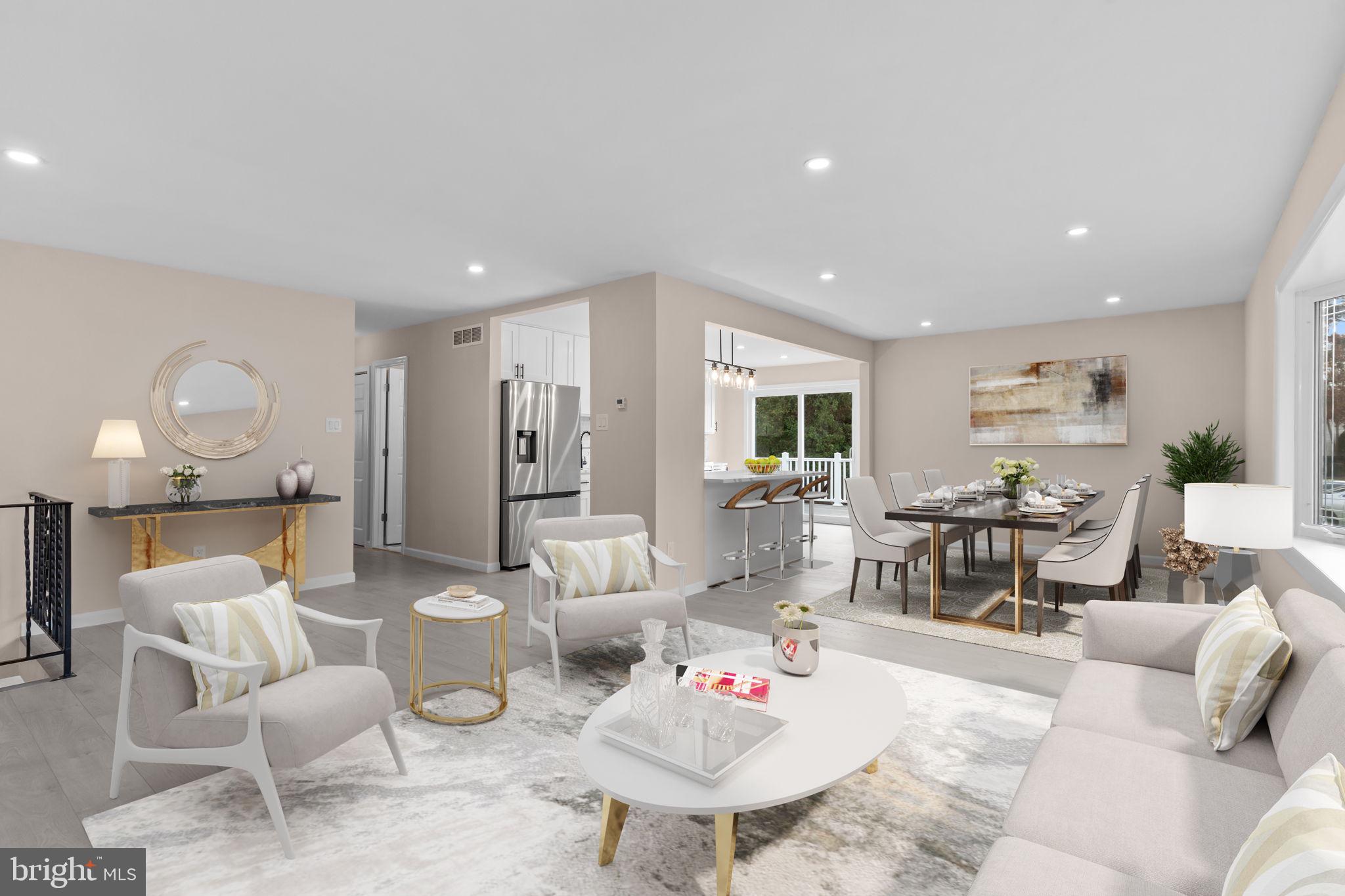 100 East Endfield Road Feasterville-Trevose, PA 19053 - Photo 6 of 53 a living room with furniture and wooden floor